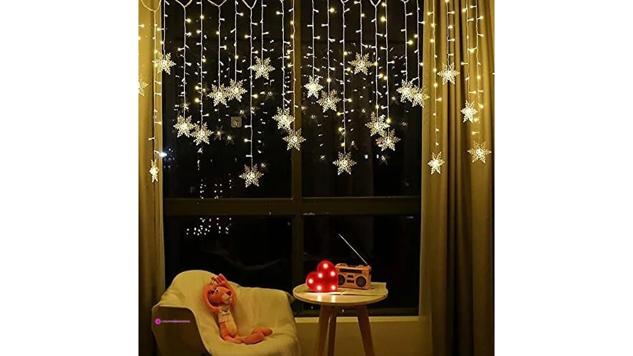 13ft Led Curtain Lights Warm White