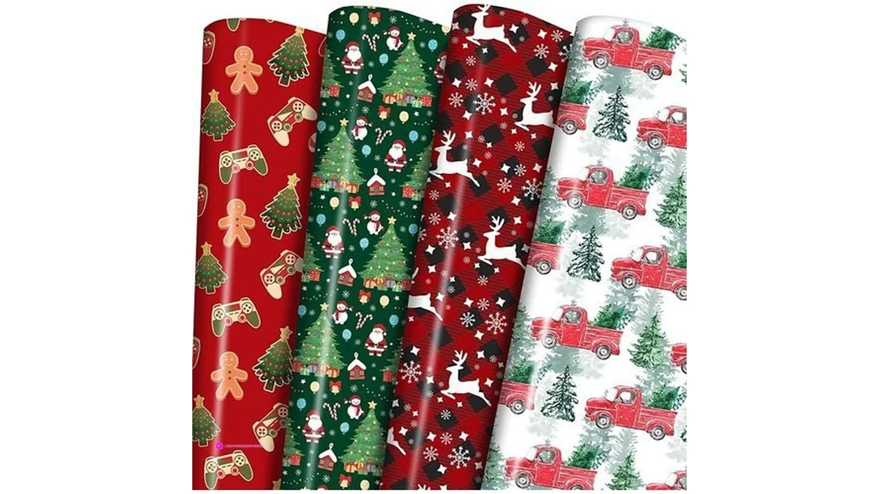 Gaming Christmas Wrapping Papers Clip…