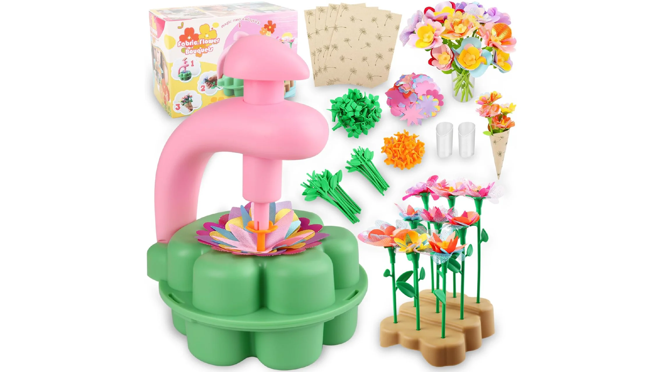 Reg Fabric Flower Bouquets Toys Diy