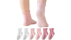 Bisousox White Ruffle Socks For Girls