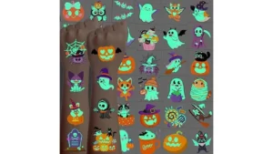 216 Pcs Halloween Tattoos For Kids