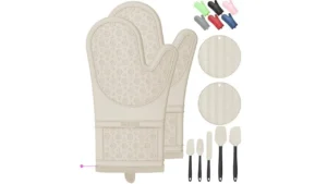 Oven Mitts With Heat-resistant Hot Pa…