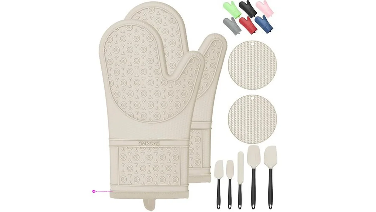 Oven Mitts With Heat-resistant Hot Pa…