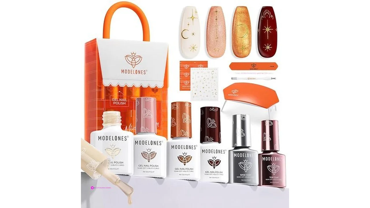 Gel Nail Polish Kit With Light