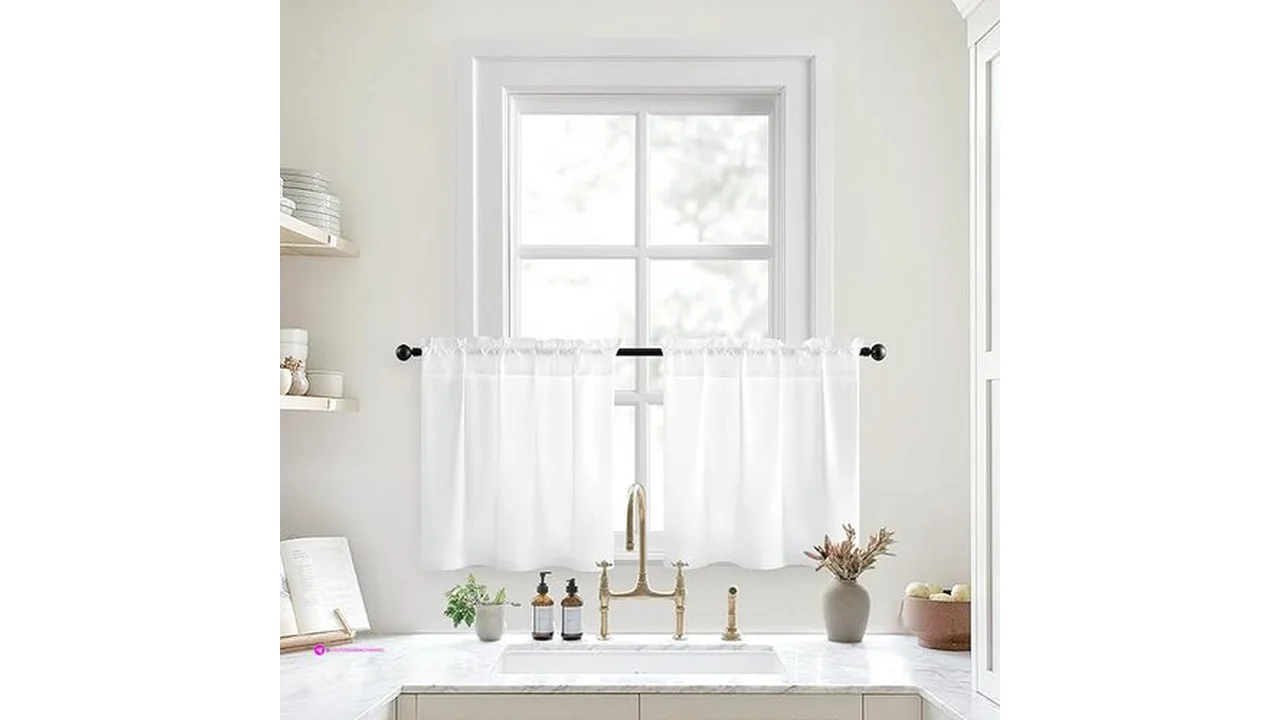 White Kitchen Sheer Curtains Code Hom…