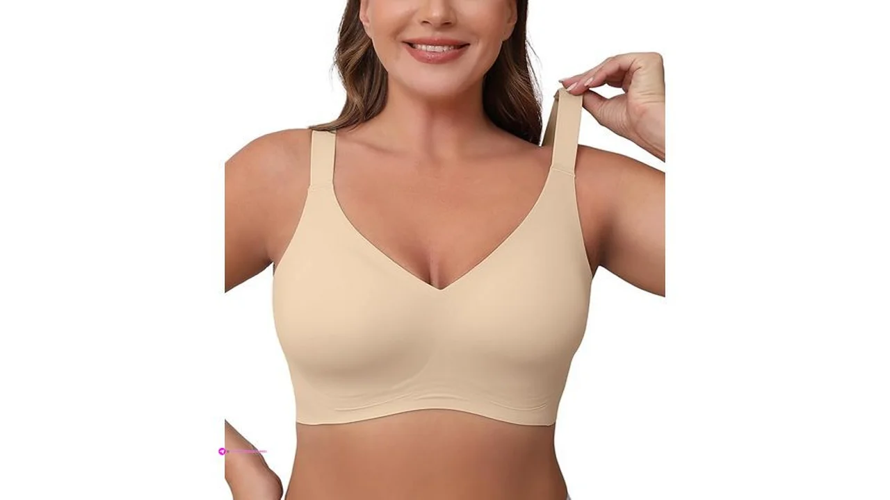 Women Wirefree Bras Full Coverage Und…