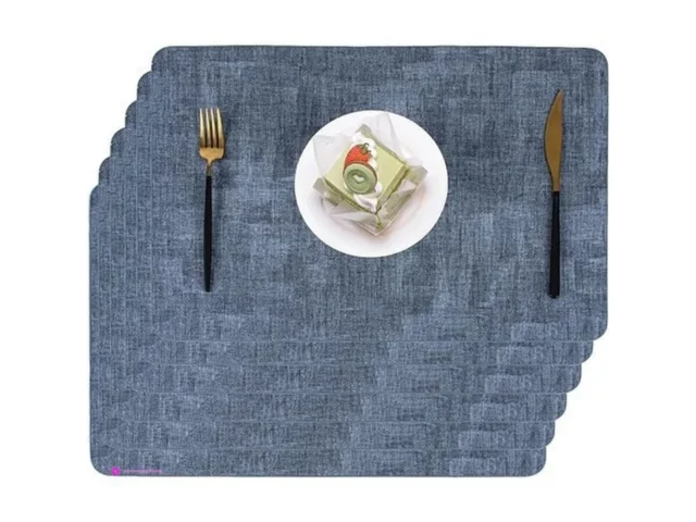 Dark Blue Faux Leather Mats Code