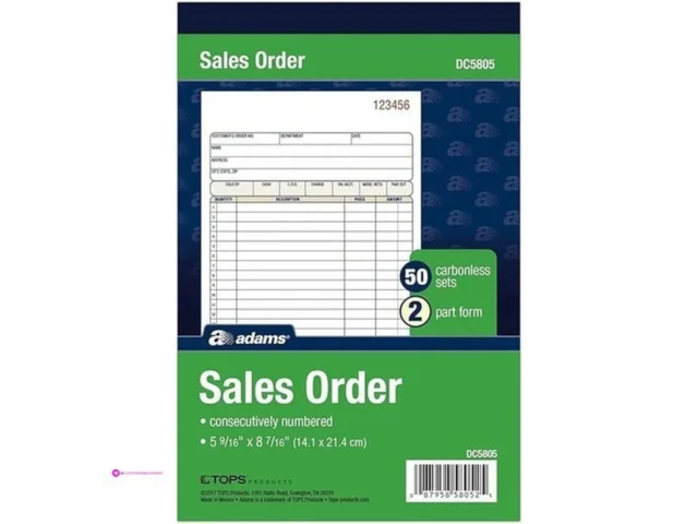 Adams Sales Order Books Clip Coupon