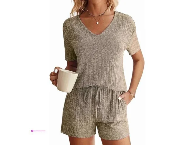 Reg Ekouaer Womens Ribbed Knit Lounge