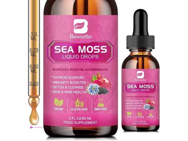 Sea Moss Liquid Drops Organic Black