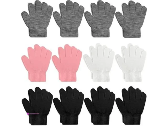 Pairs Winter Knit Gloves For Kids