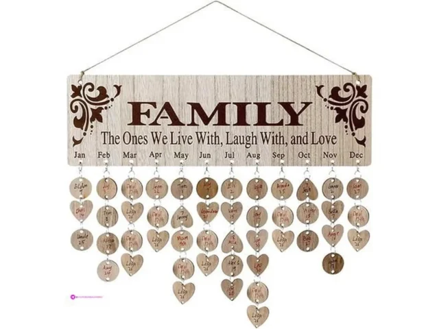 Wooden Birthday Calendars Clip Coupon