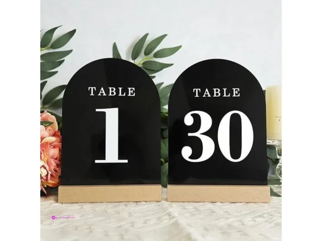 Organteam Wedding Table Numbers Clip …