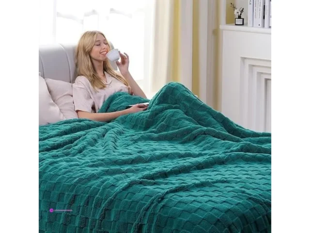 Lessymo Sherpa Blankets Teal Code 5bl…