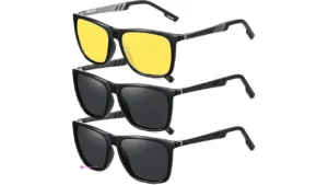 Polarized Sunglasses Black Black Yell…