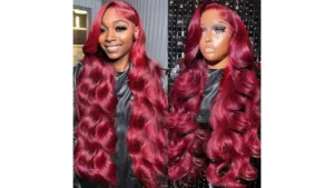 Erqq Burgundy Lace Front Wigs Use