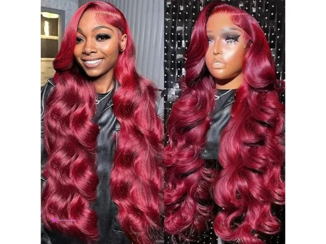Erqq Burgundy Lace Front Wigs Use