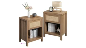 124 Reg 199 Sicotas Rattan Nightstand…