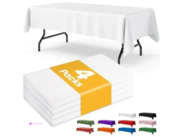 White Tablecloth Set Code Fwlpgerg