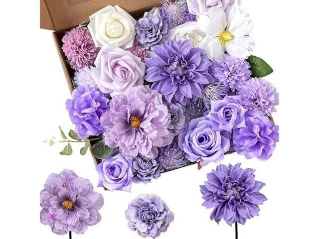 Purple Silk Flower Bouquets Code Hx7o…
