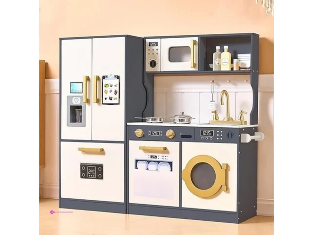 Kids Kitchen Playset With Realistic D…