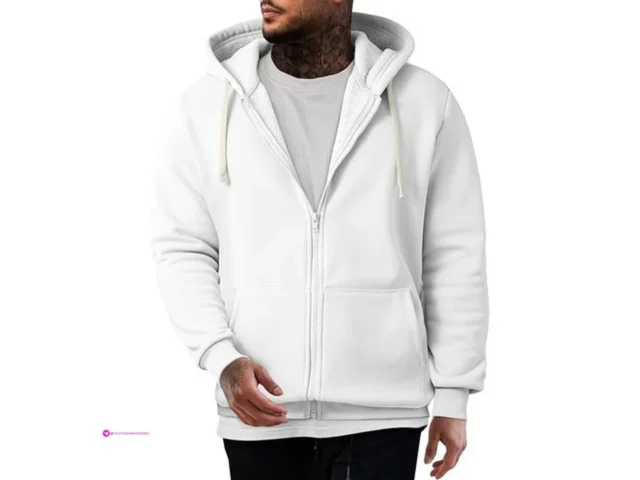 Jmierr Mens Full Zip Hooded Fleece
