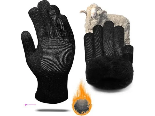 Winter Gloves Men Women Thermal Merin…