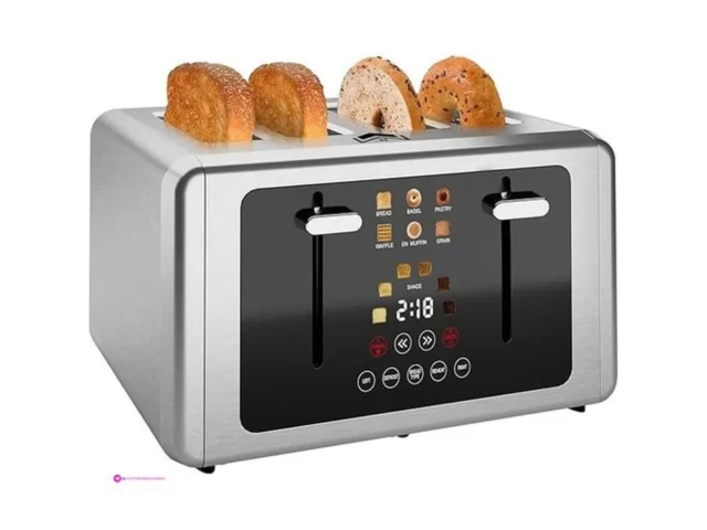 Toaster Slice Stainless Steel Digital…
