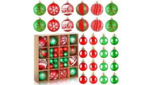 Red And Green Christmas Balls Shatter…