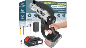 Mini Chainsaw Cordless 6-inch Portabl…