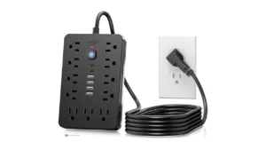Flat Plug Surge Protector Power Strip