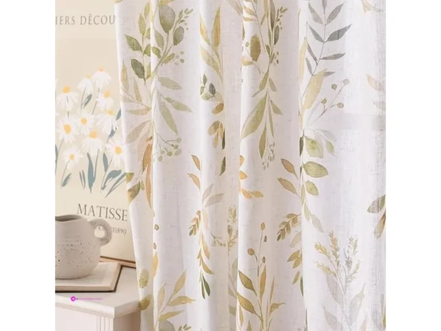 Linen Floral Curtains Clip Coupon