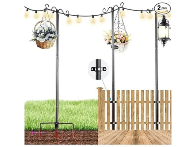 Outdoor String Light Poles Clip Coupo…