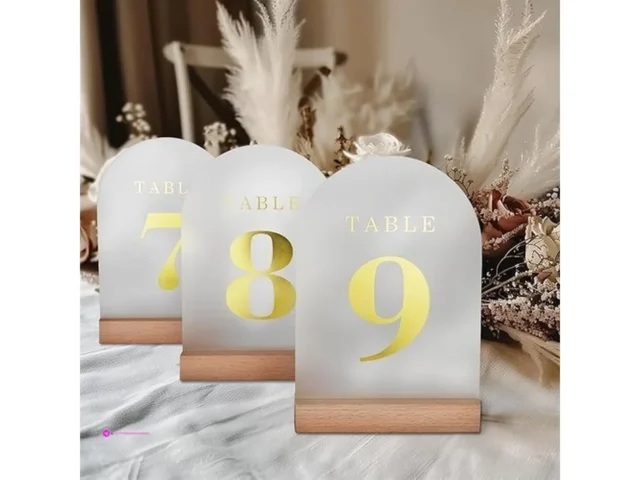 Organteam Wedding Table Numbers Clip …