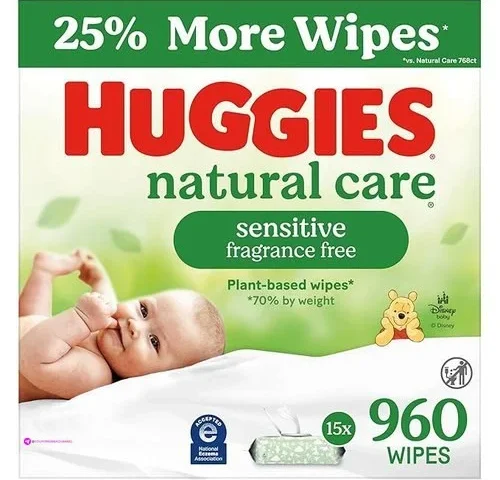 Huggies Natural Care Sensitive Baby W…