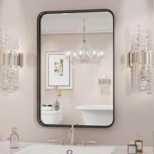 Sweetcrispy Black Bathroom Vanity Mir…
