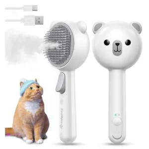 Cat Steam Brush For Shedding Clip