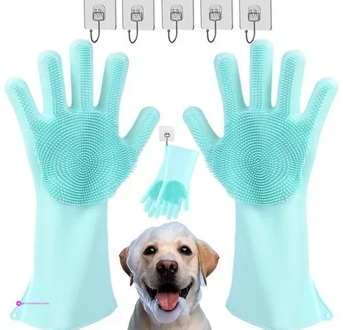Zeeptix Pet Grooming Gloves Clip Coup…