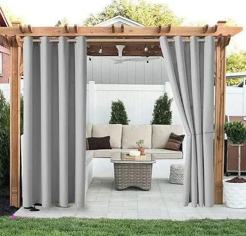 Lordtex Grey Curtain Panels Clip Coup…