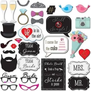 For Wedding Photobooth Props Kit Use