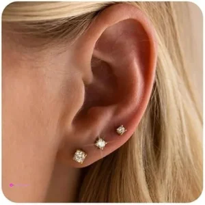 For Pairs Flat Back Stud Earrings
