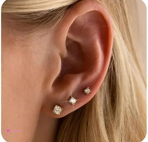 For Pairs Flat Back Stud Earrings