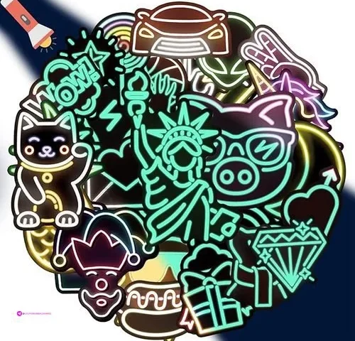 Cool Neon Stickers Code Sop6r5dy