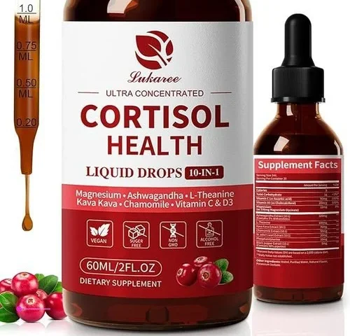 Cortisol Supplement Liquid Drops Coup…
