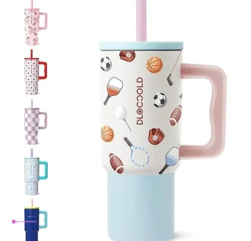 Kids Tumbler With Handle And Silicone