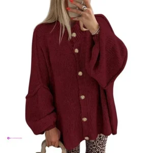 Long Sleeve Open Front Chunky Cardiga…