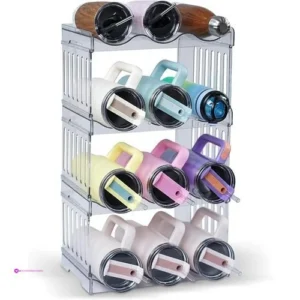Water Bottle Organizer 4-tier Set Cod…