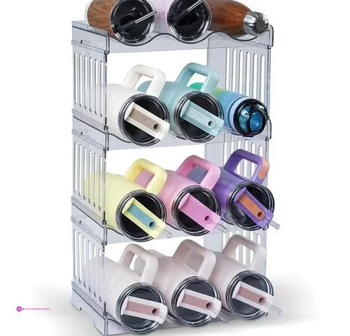Water Bottle Organizer 4-tier Set Cod…