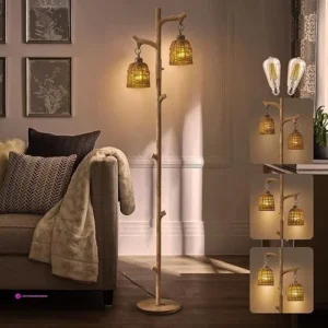 Rustic Farmhouse Floor Lamp For Livin…