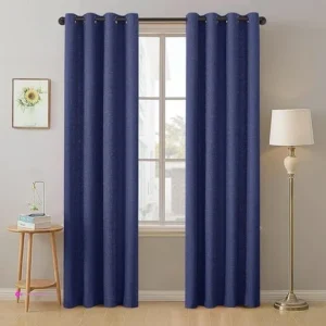 Timeles Blackout Curtains Navy Blue C…